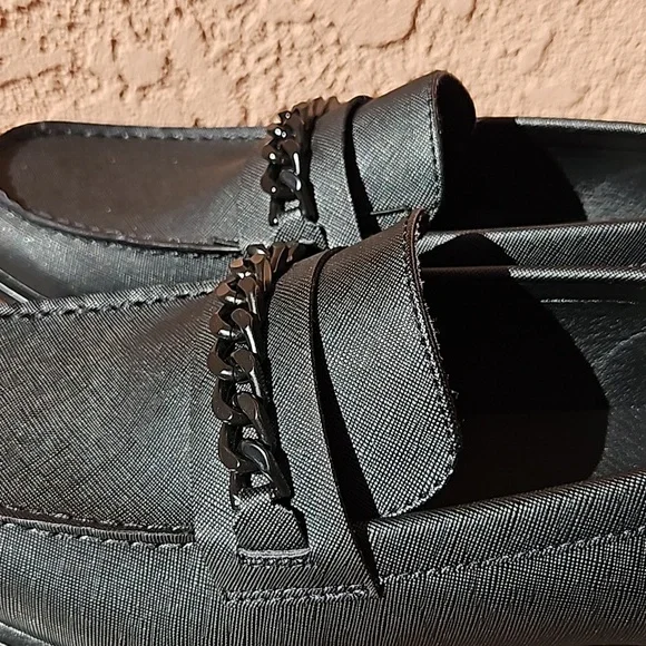 Guess Black Ciflin Loafers Dress Shoes Slip-On Size 10M - Picture 5 of 13